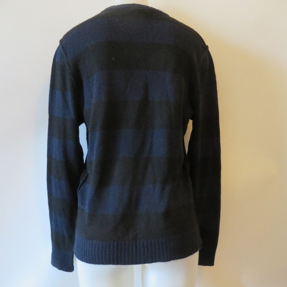 CHRISTOPHER FISCHER 100% CASHMERE  STRIPE SWEATER  M - Picture 4 of 5